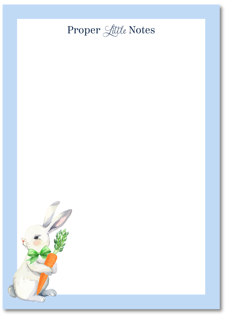 Easter Notepad Proper Little Notes Easter Bunny Notepad | B. Rowe & Co. – B. ROWE & CO.